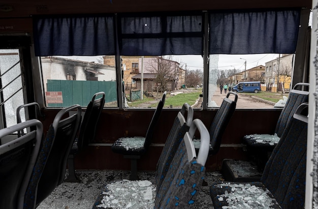 Krieg in der Ukraine Yahidne Dorf Gebiet Tschernihiw