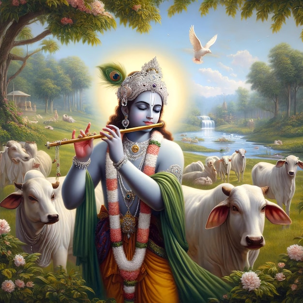 Krishna Janmashtami shree krishna Illustration