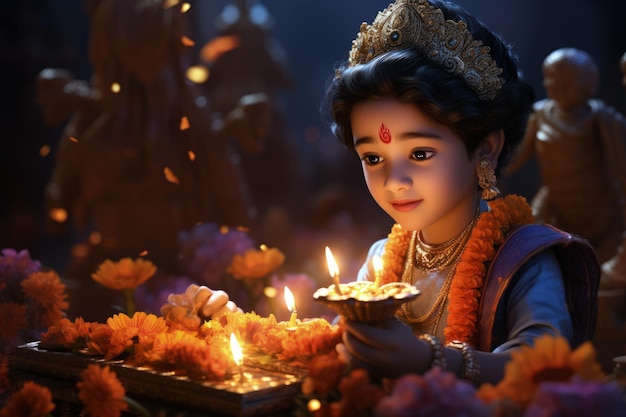 Foto krishna religião profundidade e espiritualidade da religião de krishna uma viagem para o mundo do hinduísmo devoção e influência do deus divino na fé e cultura