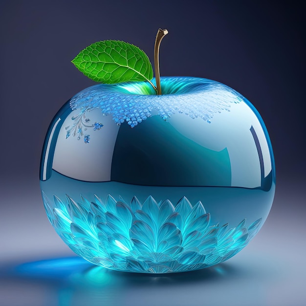 Kristallblauer Apfel