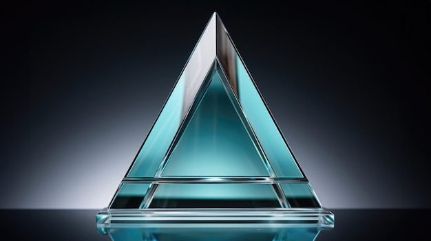 Kristallglas-Trophäenplakette für die Preisverleihung