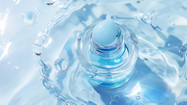 Kristalline Wassertropfen erzeugen einen ruhigen Wellen-Effekt