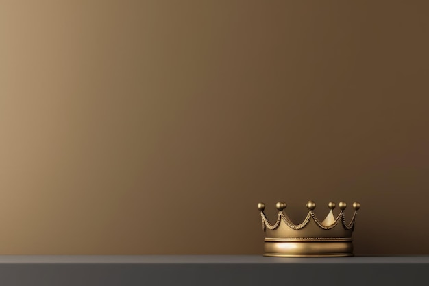 Kronen-Gold-Hintergrund Erzeugen Sie Ai