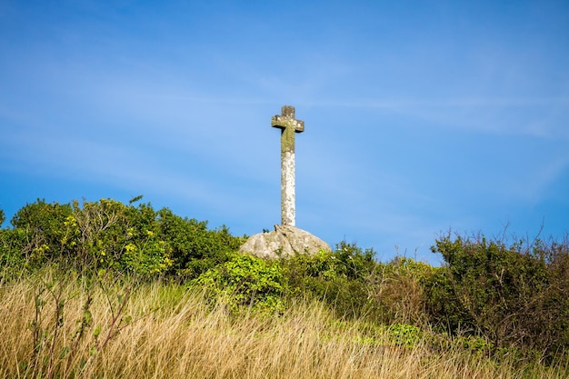 Kruzifix auf der Insel Chausey Bretagne Frankreich