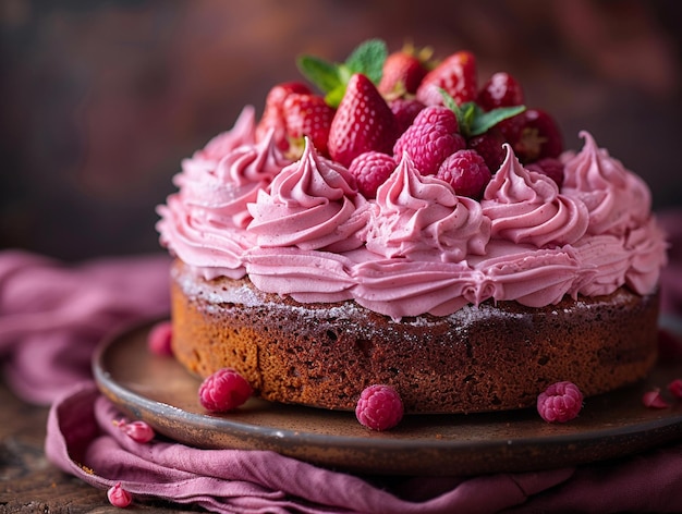 Kuchen auf einem Stand