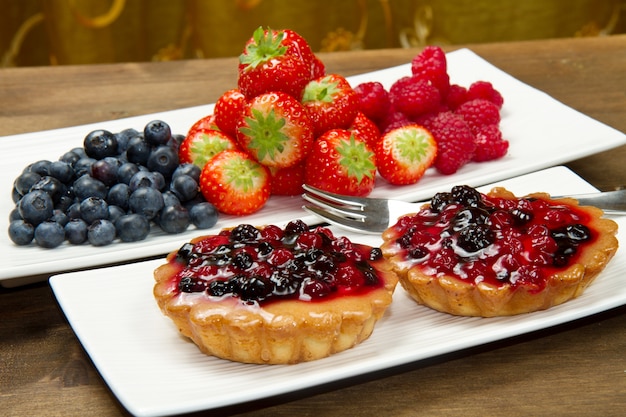 Kuchen mit Beeren