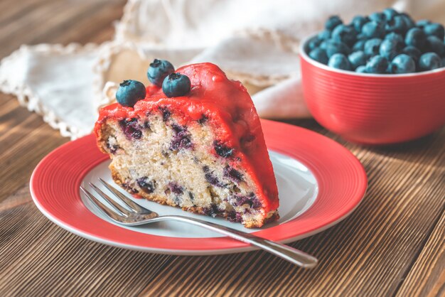 Kuchen mit Blaubeeren