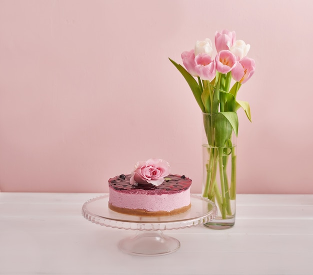 Kuchen mit Blumen