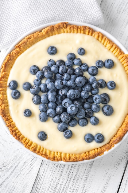 Kuchen mit frischen Blaubeeren