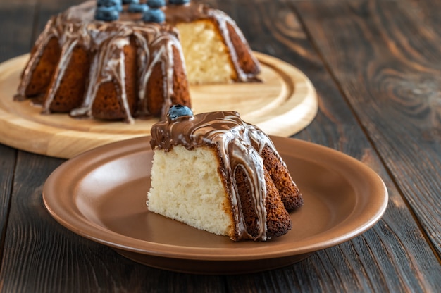 Kuchen mit Schokoladenüberzug