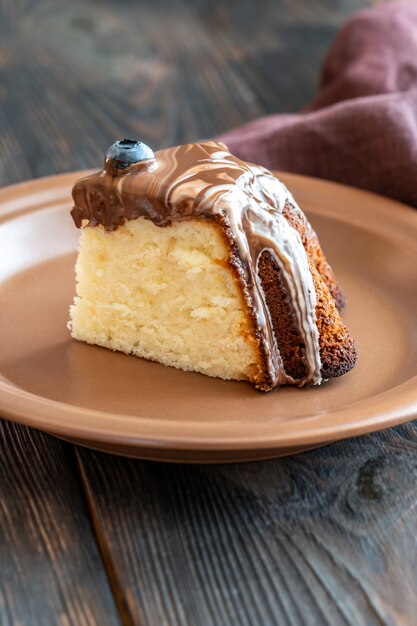 Kuchen mit Schokoladenüberzug