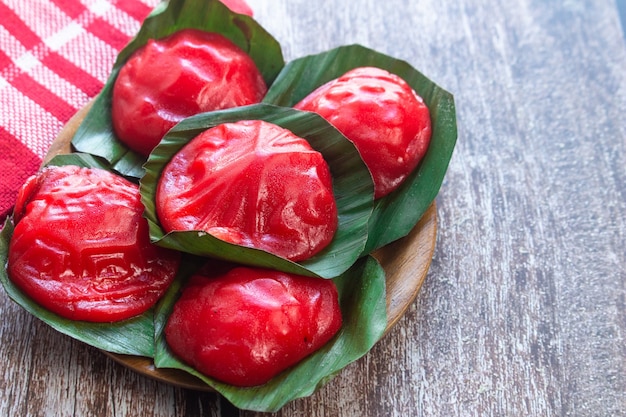 Kue ku ist traditionelles Essen aus Indonesien