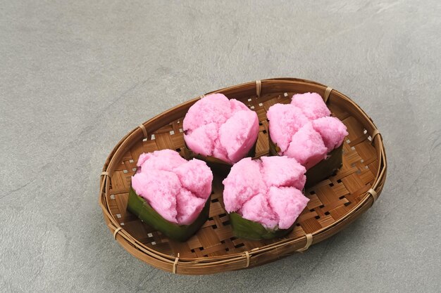 Kue Mangkok chinês fa gao conhecido como bolo da sorte, geralmente para o ano novo chinês