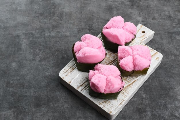 Kue Mangkok Chinesisches Fa Gao, bekannt als Glückskuchen, normalerweise für das chinesische Neujahr