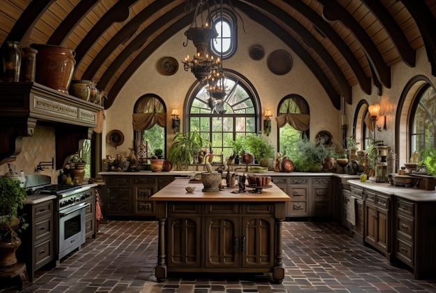 Küche im gotischen Stil