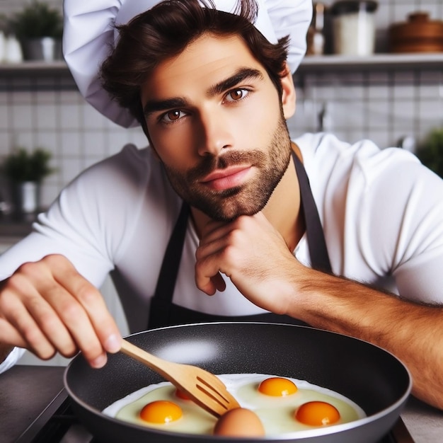 Küchenrestaurant für männliche Köche