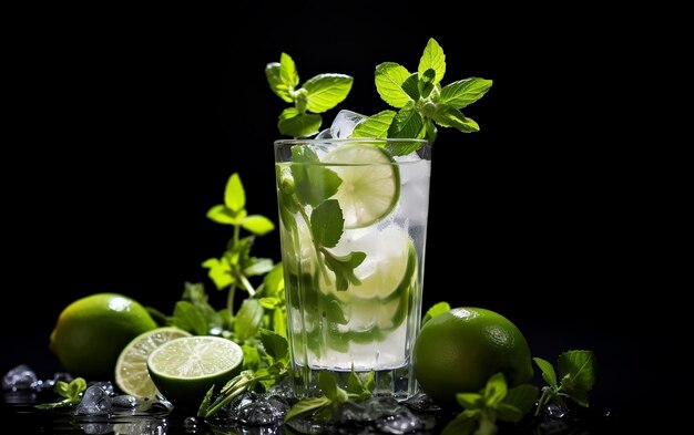 Kühlte Lemonade Glas Moderne Bar Werbung mit Pint Generative KI