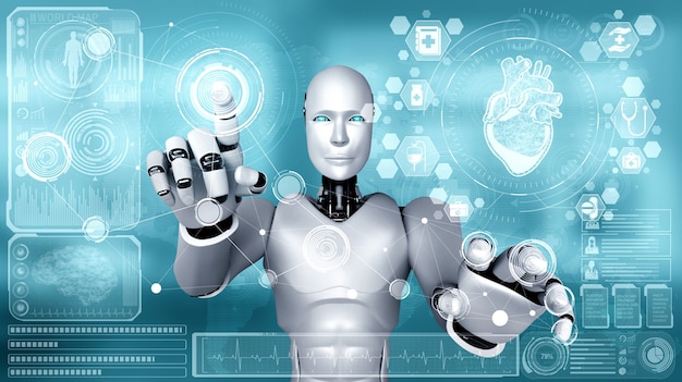 Künftige Medizintechnik gesteuert von KI-Robotern mit maschinellem Lernen