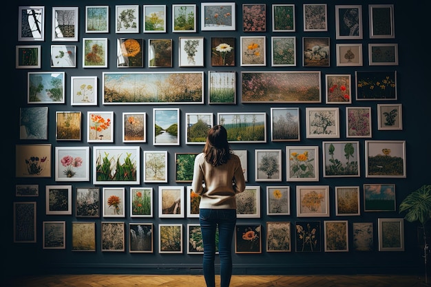 Foto künstlerische illustration gerahmter souvenirs, die kollektive schönheit am welttag der fotografie symbolisieren