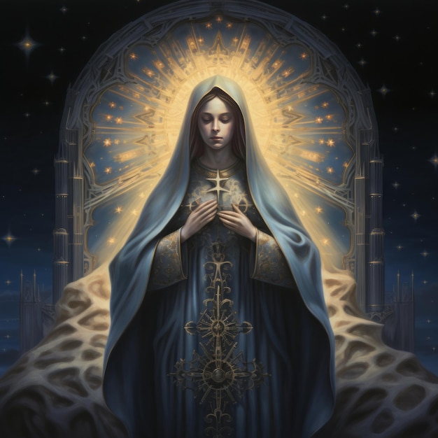 Künstlerischer Stil der Heiligen Mutter Maria