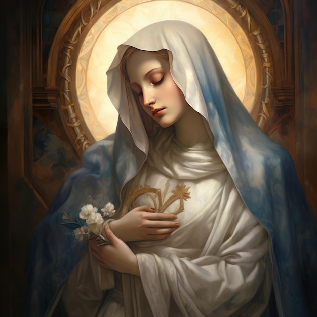 Künstlerischer Stil der Heiligen Mutter Maria