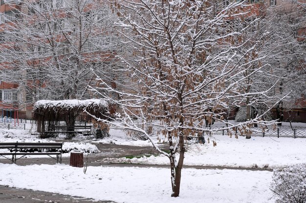 Künstlerischer Winterhintergrund