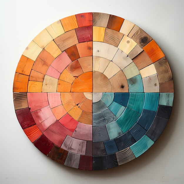 Künstlerisches Holzwerk Kreisplattendesign von Ryan M. Hildebrandt