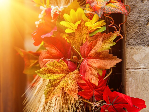 Künstliche Herbstblätter