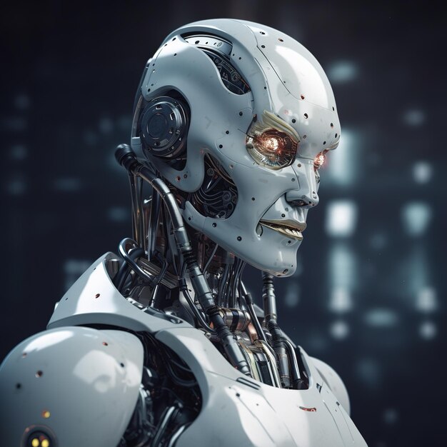 Foto künstliche intelligenz von robotern