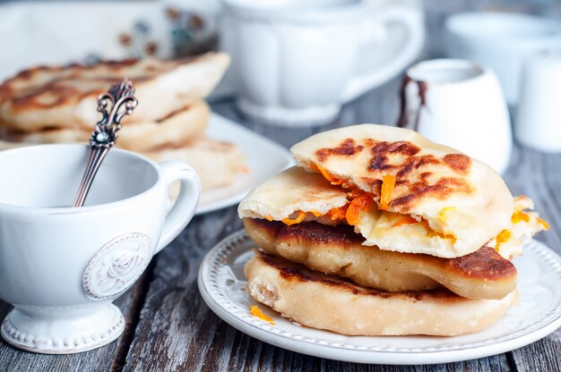 Kürbiskuchen mit Baiser