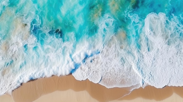 Küste als Hintergrund von oben Aussicht Türkis-Wasser Hintergrund von unten Aussicht Sommer Meeresbild aus der Luft