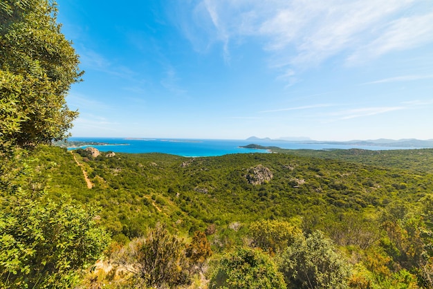 Küste der Costa Smeralda in Sardinien Italien