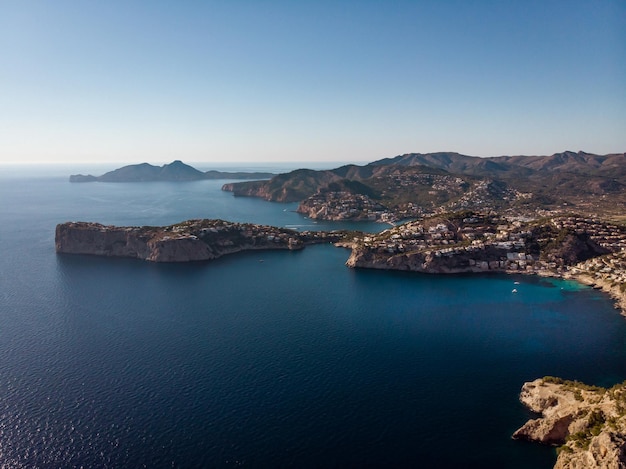 Küste von Andratx auf Mallorca Luftbild