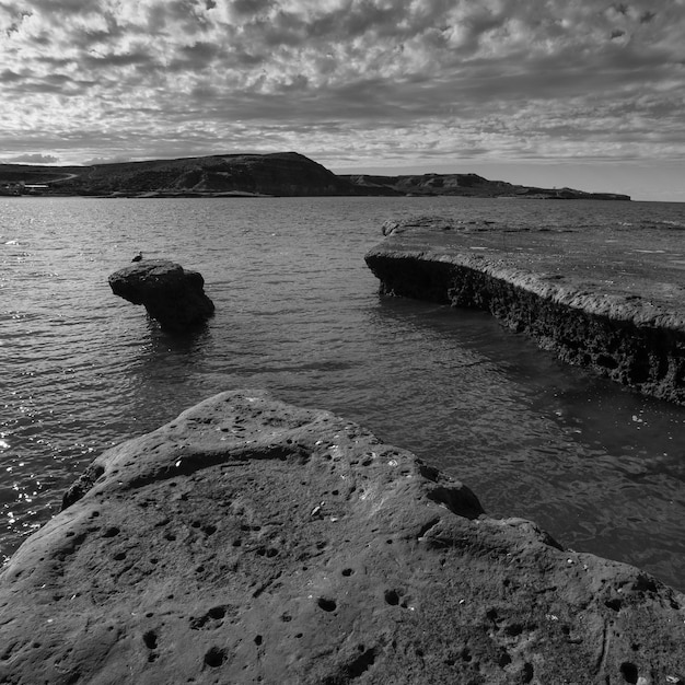 Küstenlandschaft mit Klippen auf der Halbinsel Valdes World Heritage Site Patagonien Argentinien