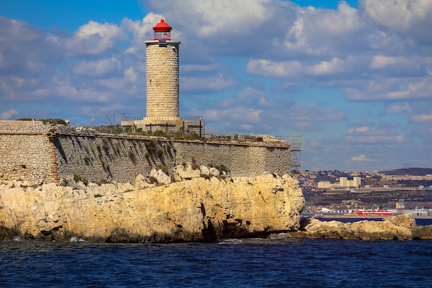 Küstenleuchtturm in Marseille, Frankreich