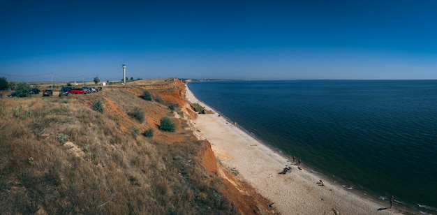 Küstenlinie und Strände in Ochakov, Ukraine