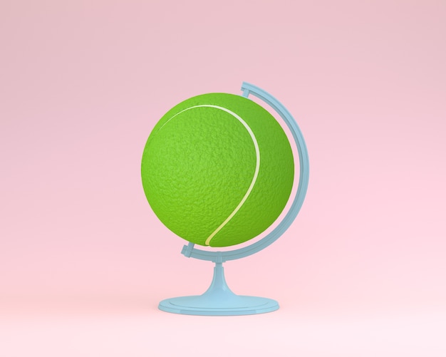 Kugelkugelkugel Tennisballkonzept