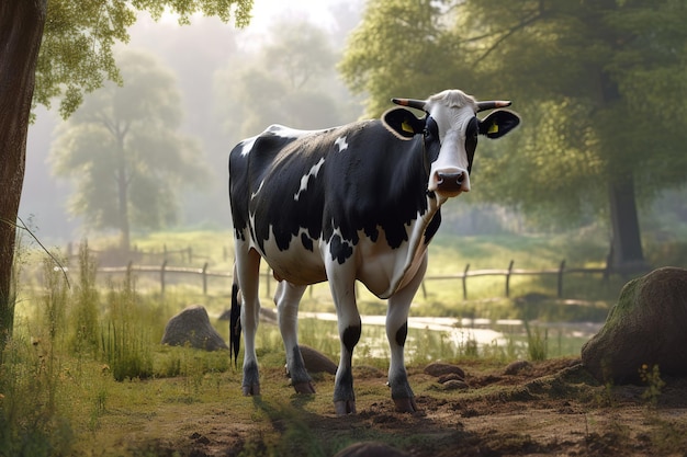 Kuh auf dem Bauernhof