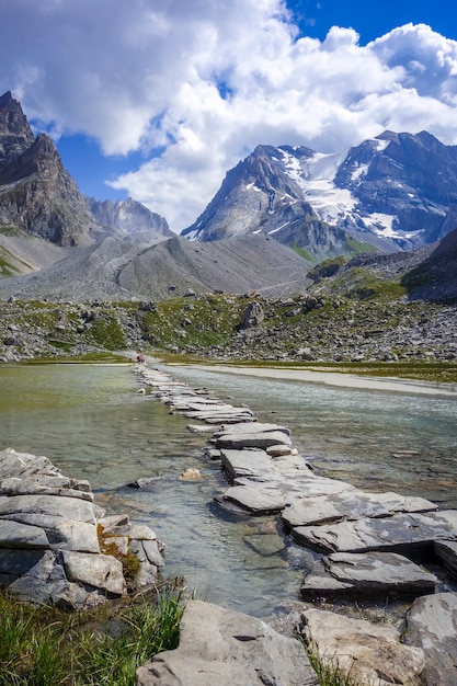 Kuhsee, Lac des Vaches, im Vanoise-Nationalpark, Savoyen, Frankreich