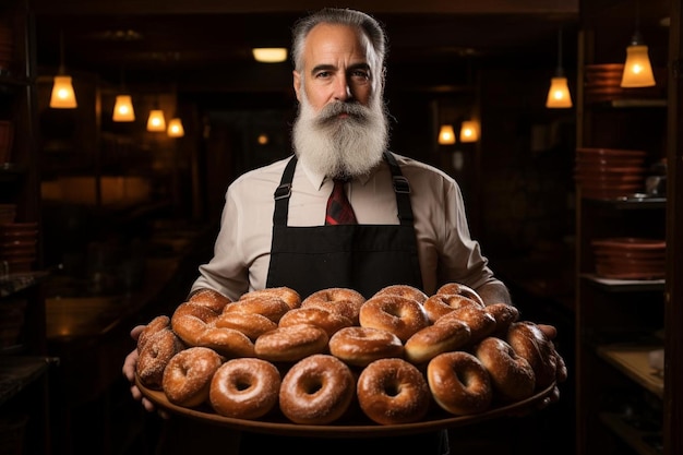 Foto kulinarische aufnahmen immersive bagels fotografie beste bagels bild