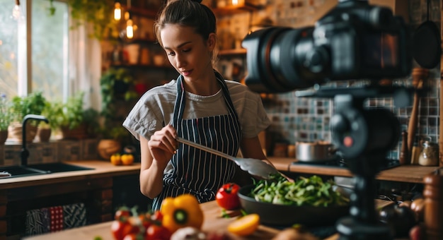 Kulinarische Kreativität Gesundes Kochen mit einem Food-Blogger