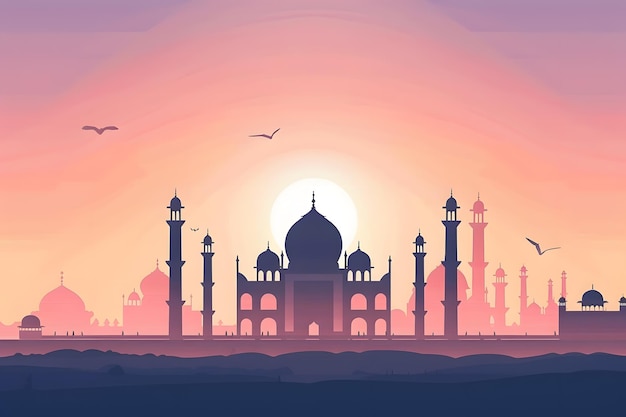 Kulturelle Eid Mubarak-Karten-Design-Hintergrund
