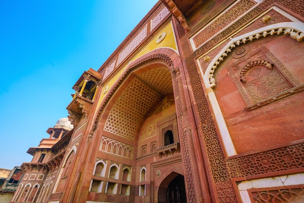 Kulturerbestätte Agra Fort oder Rotes Fort in Indien