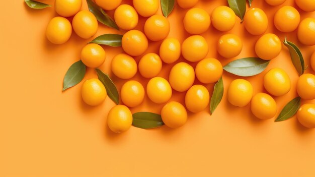 Kumquat Hintergrundbilder Natürliche Farben heller Hintergrund Generativ Ai