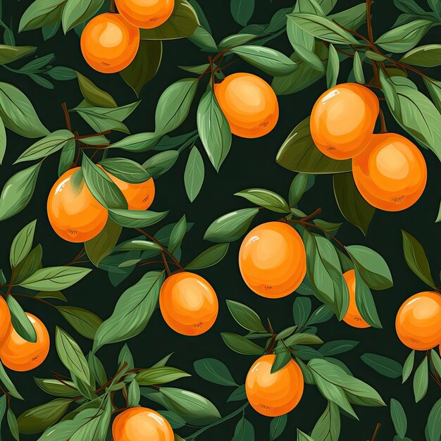 Kumquats como azulejos sin costuras