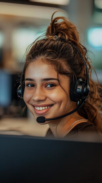 Kundendienstmitarbeiter mit Headset