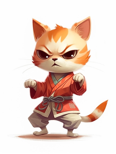 Kung-Fu-Katzen-KI generiert