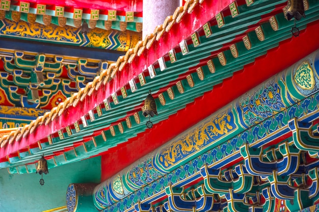 Kunst des Gebäudes im chinesischen Tempel