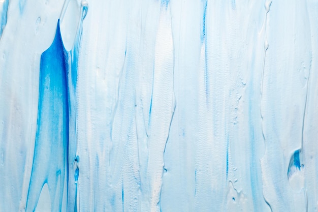 Kunsthintergrund aus blauer und weißer acrylfarbe farbige tapete mit abstraktem design aus schaumstoff