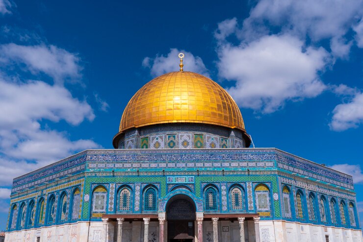 Kuppel des Felsens Al-Aqsa Moschee, Altstadt von Jerusalem, Palästina